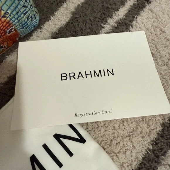 NWT BRAHMIN LARGE DUXBURY MULTI BANDANA 
“ONLY OPENED TO TAKE PHOTOS” - Picture 6 of 15